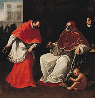 Giulio II con il card. Farnese, futuro Paolo III