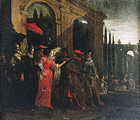 Elisabetta si incontra con i cardinali Gozzadini e Acquaviva